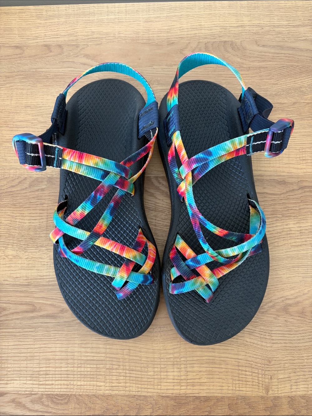 Chaco Women's Multicolor Tie-Dye Strap Sandals